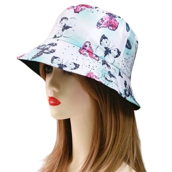 Colorful Butterfly Bucket Hat - Picture 3 of 3